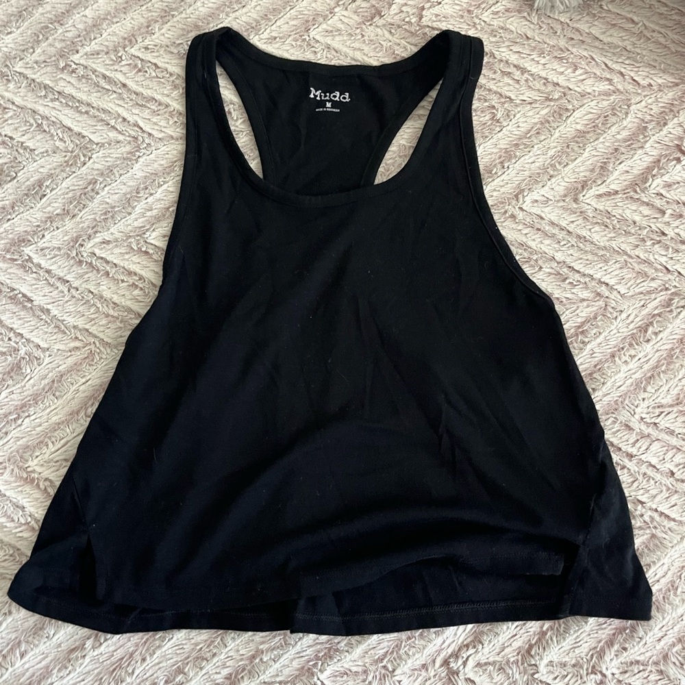 Mudd Black Racerback Tank Top